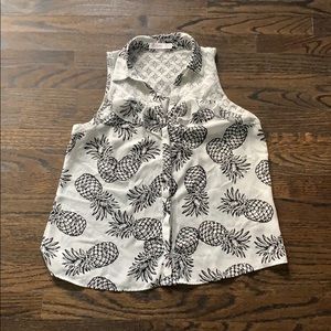 Candies Sleeveless Pineapple Blouse